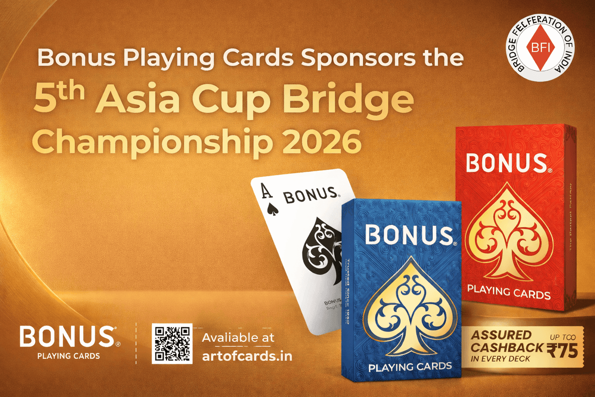 Bonus playing cards Sponsors the 5th Asia Cup Bridge Championship 2026 - Supporting Competitive Bridge in Asia