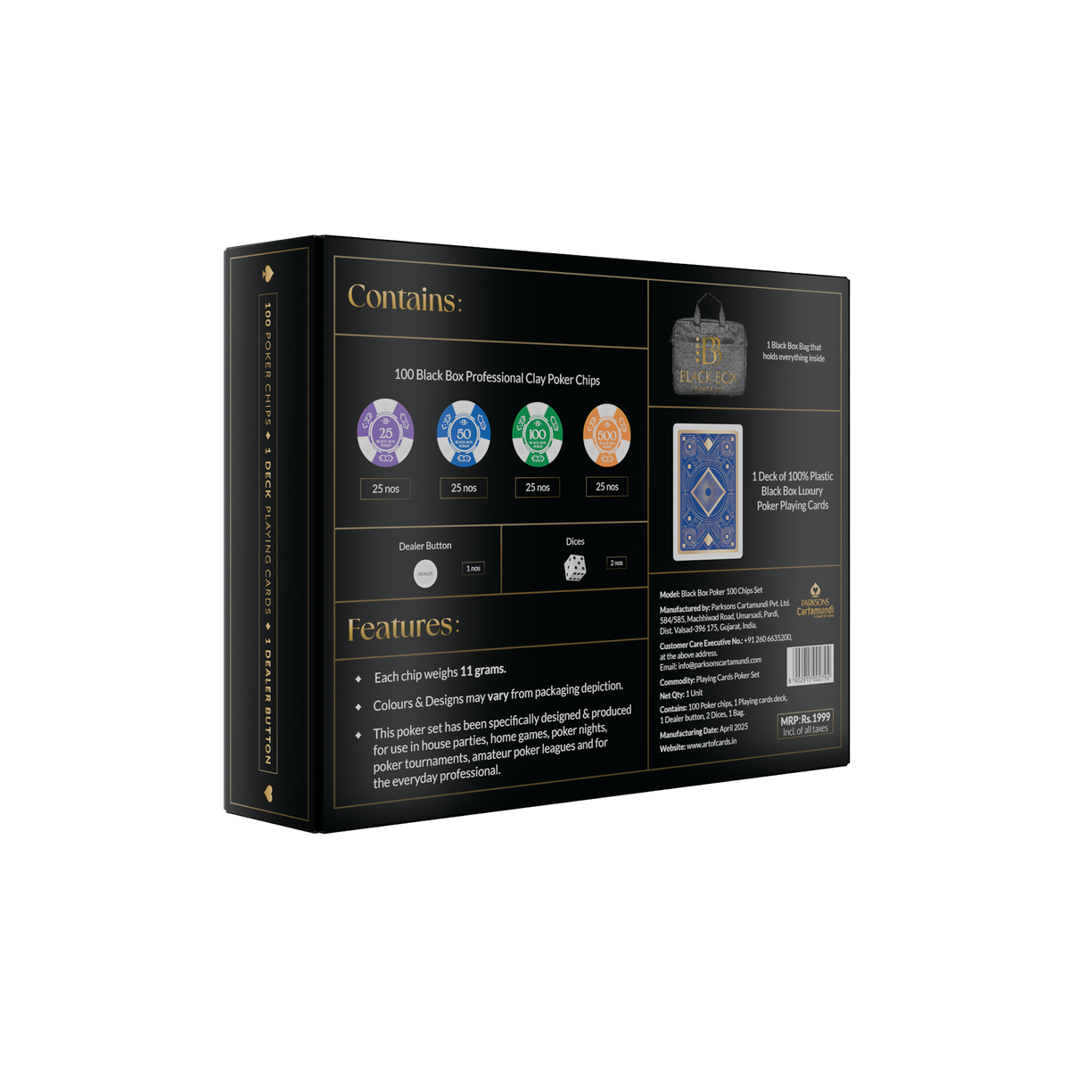 Black Box Poker Chip Set (100 Chips)