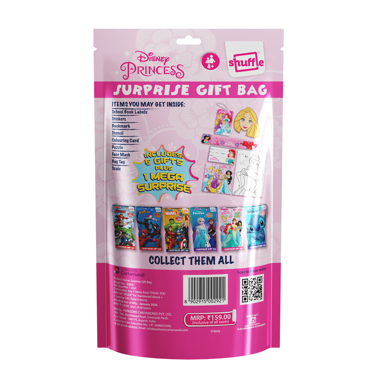 Disney's Princess Surprise Gift Bag - Pack of 12