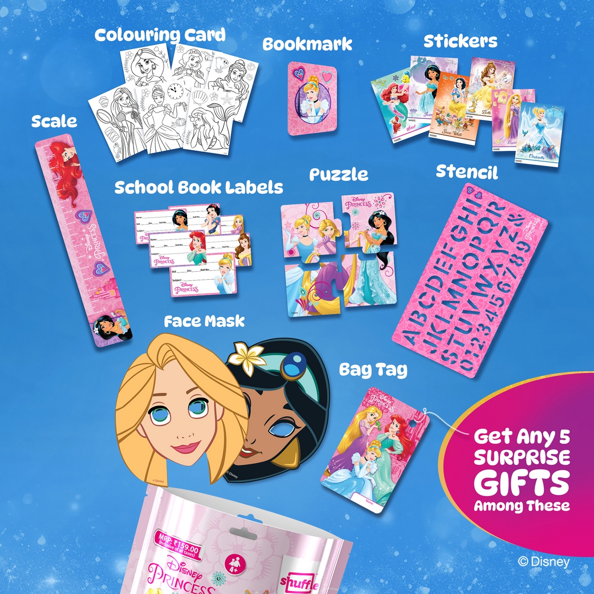 Disney's Princess Surprise Gift Bag - Pack of 12