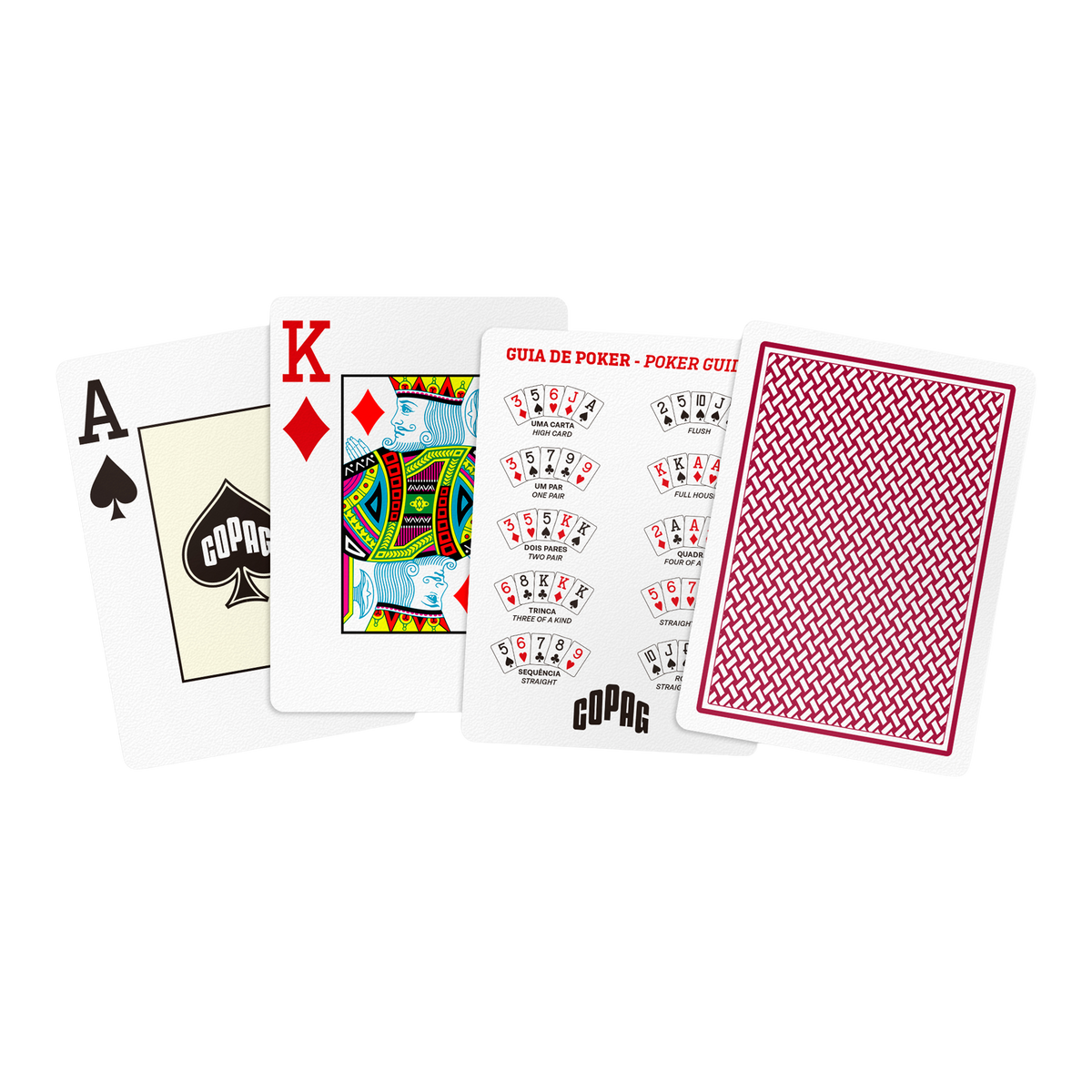 Texas Hold'Em Burgundy Playing Cards