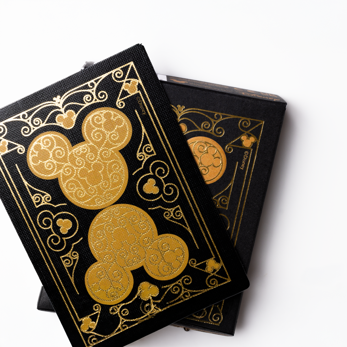 Disney Mickey Mouse Black & Gold Playing Card