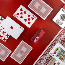 Meredian 555 Gold Premium, Paper Playing Cards, Bridge Size, Regular Index, Red & Black - Pack of 4