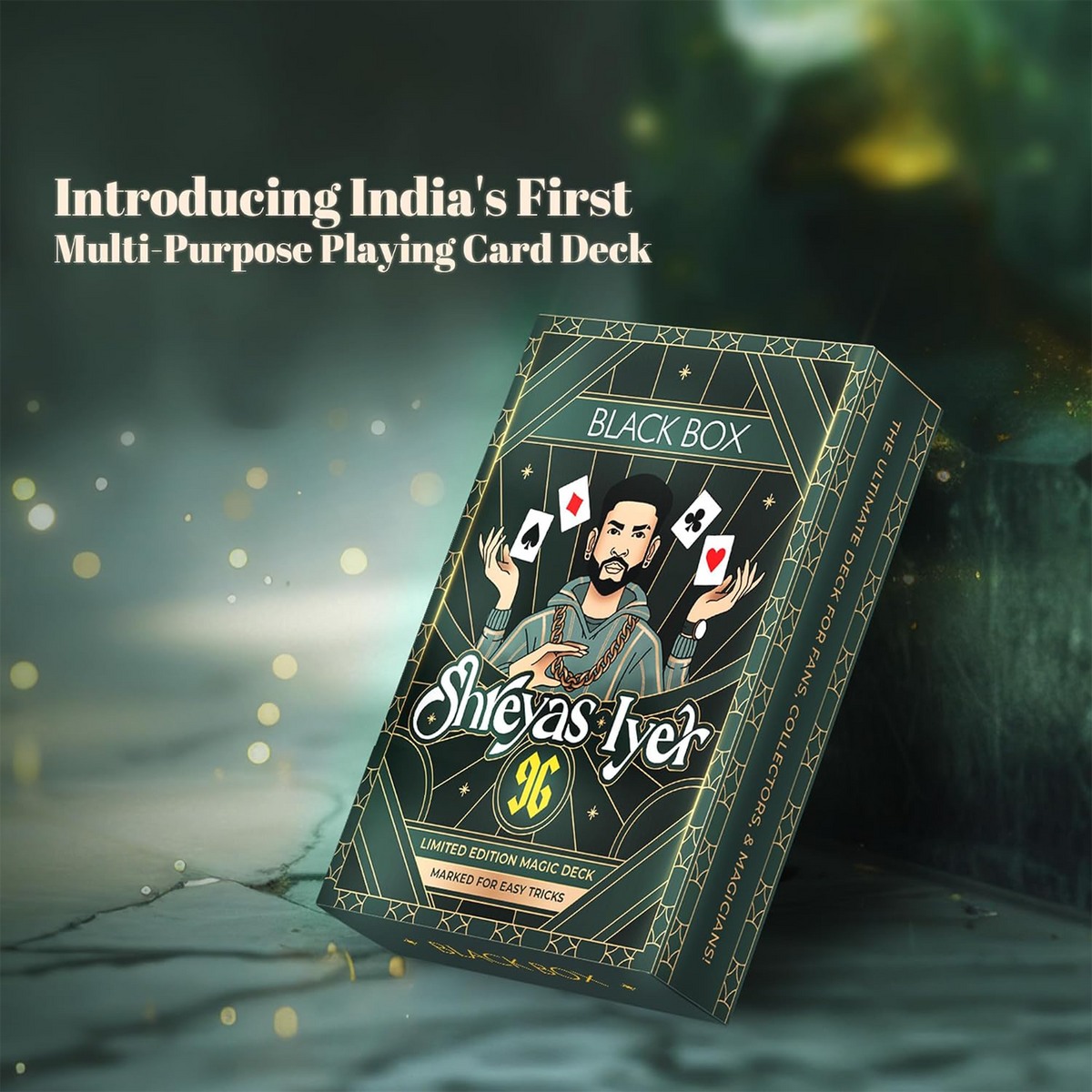Shreyas Iyer Magic Edition Playing Cards by Black Box (Limited Edition)