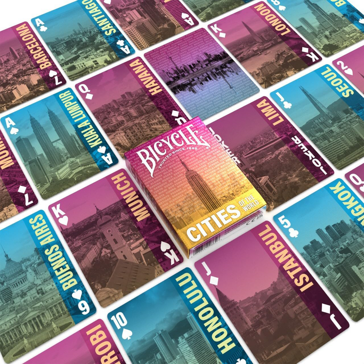 Cities of The World Playing Cards