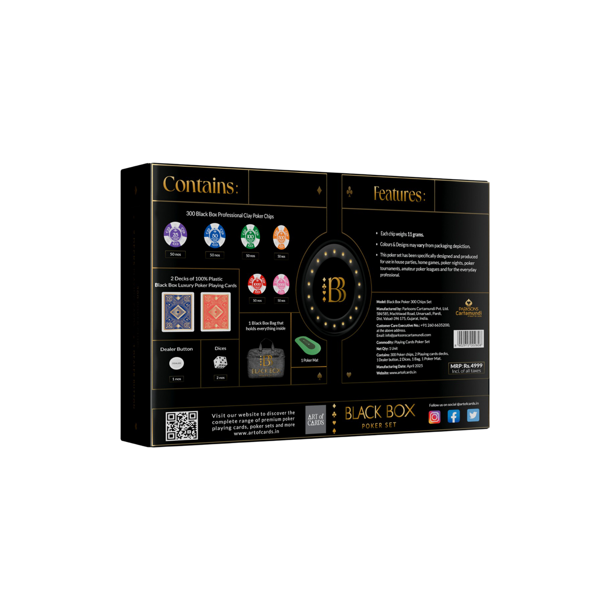 Black Box Poker Chip Set (300 Chips)