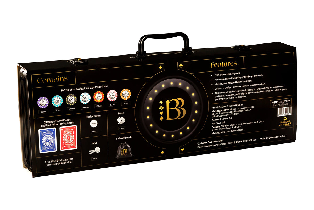 Big Blind Poker Chip Set (500 Chips)