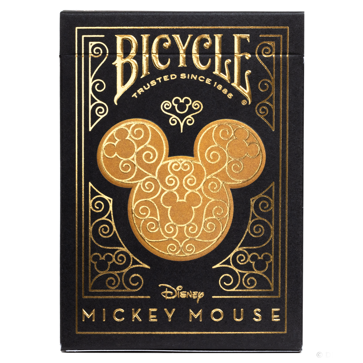 Disney Mickey Mouse Black & Gold Playing Card