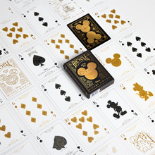 Disney Mickey Mouse Black & Gold Playing Card