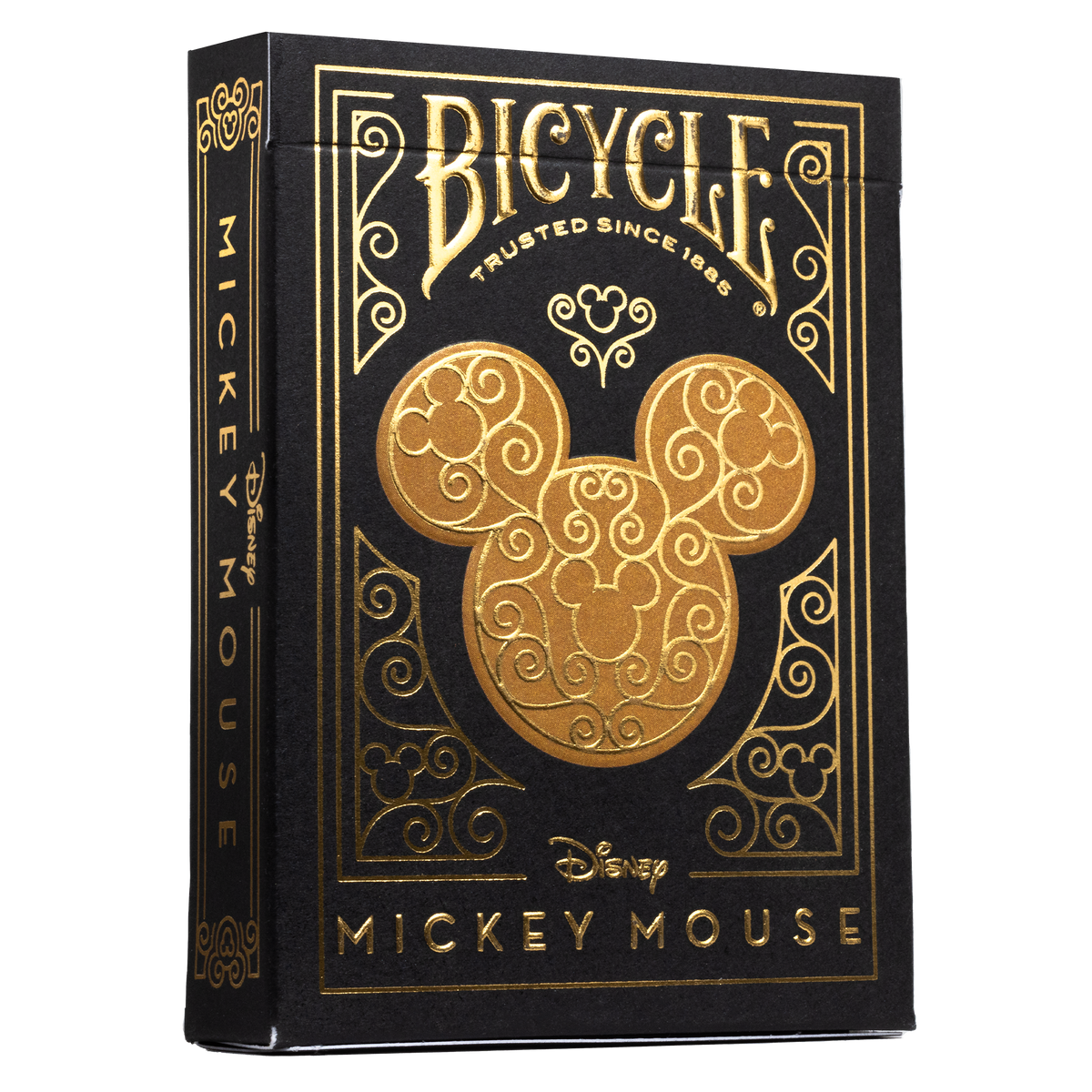 Disney Mickey Mouse Black & Gold Playing Card