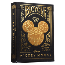 Disney Mickey Mouse Black & Gold Playing Card