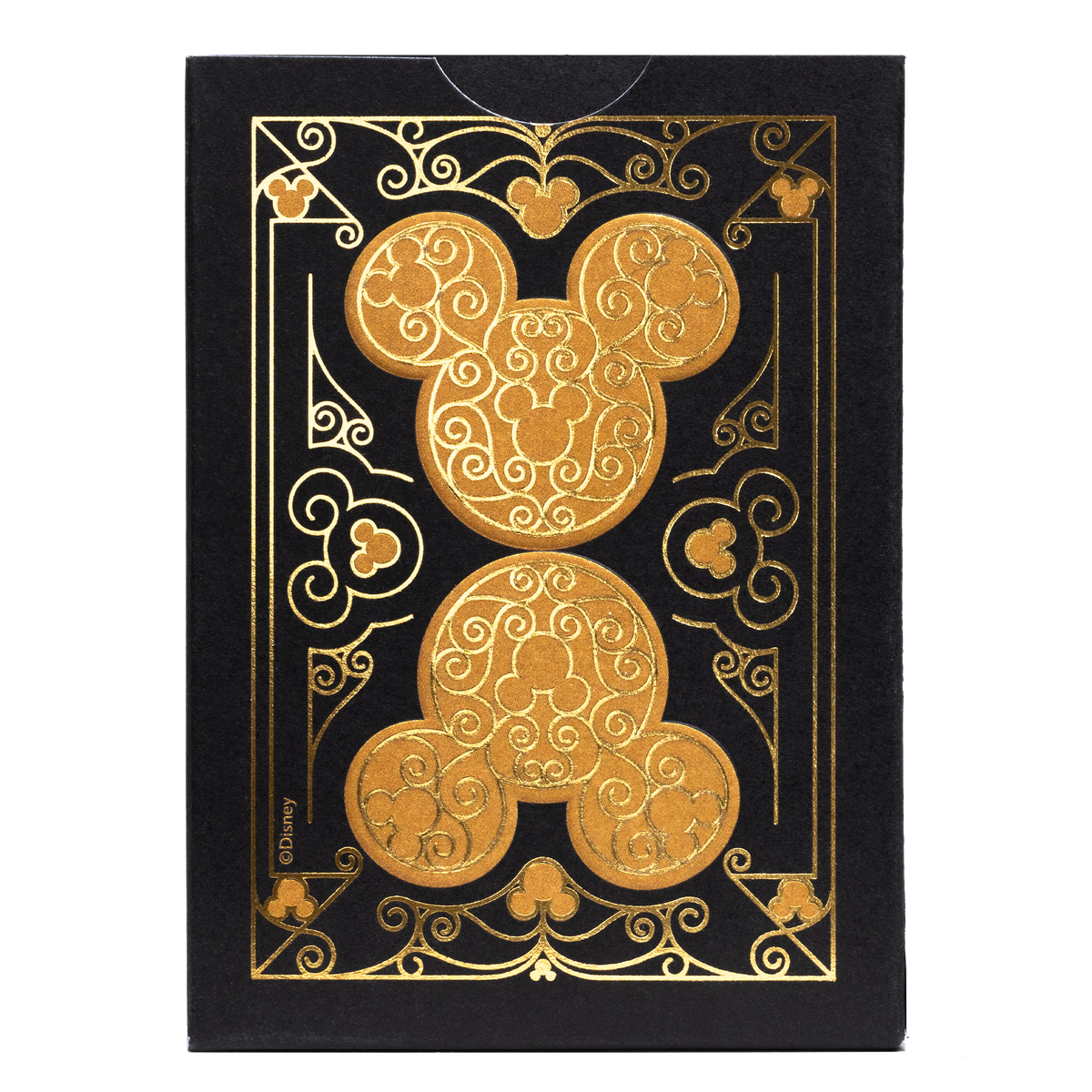 Disney Mickey Mouse Black & Gold Playing Card