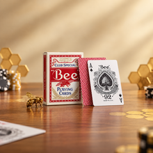Bee poker diamond back playing cards - red