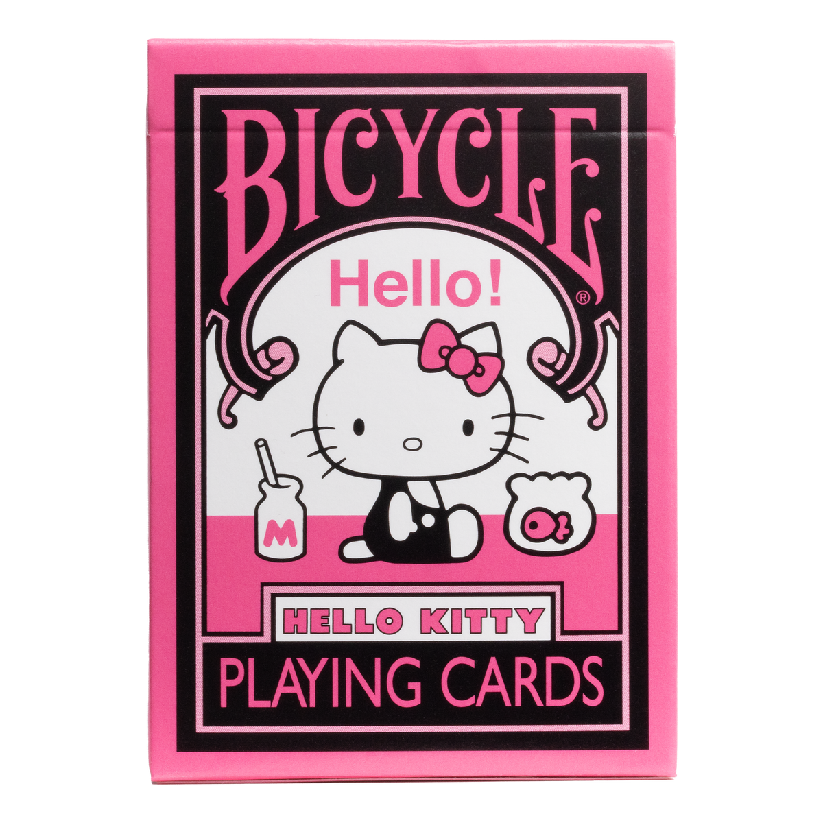 Hello Kitty Black Pink Playing Cards
